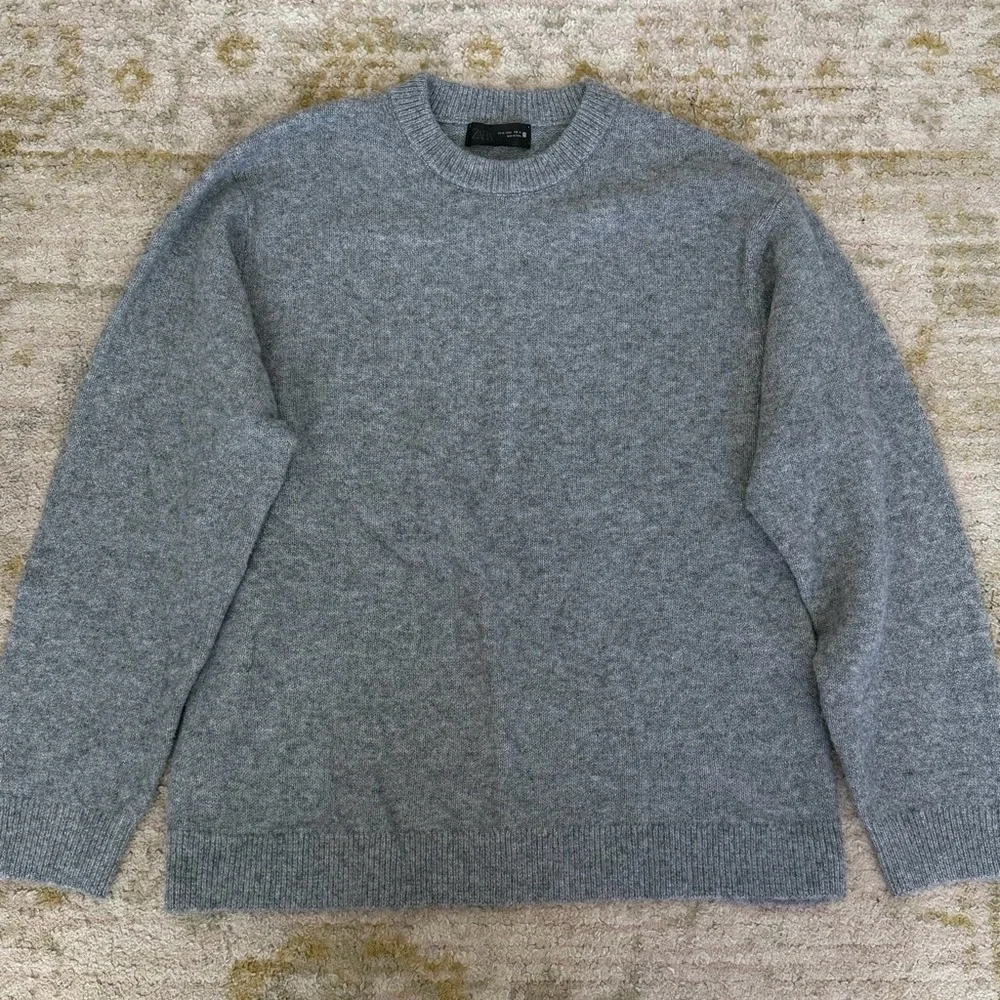Zara Girls Grey Pullover Knit Sweater